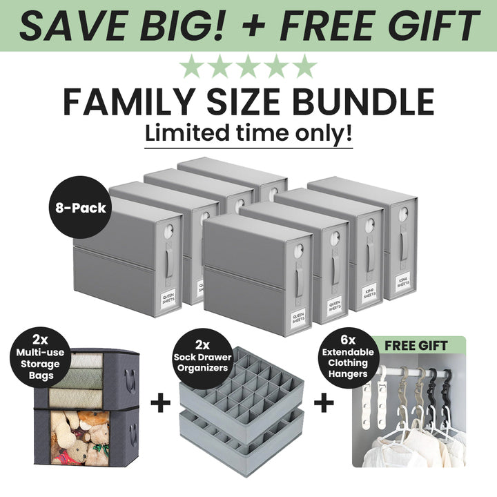 Bed sheet organizers